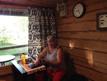 1. mökin ikkunanäkymä