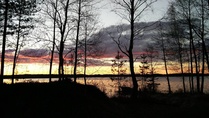 Aurinko laskee Pyhärannalla